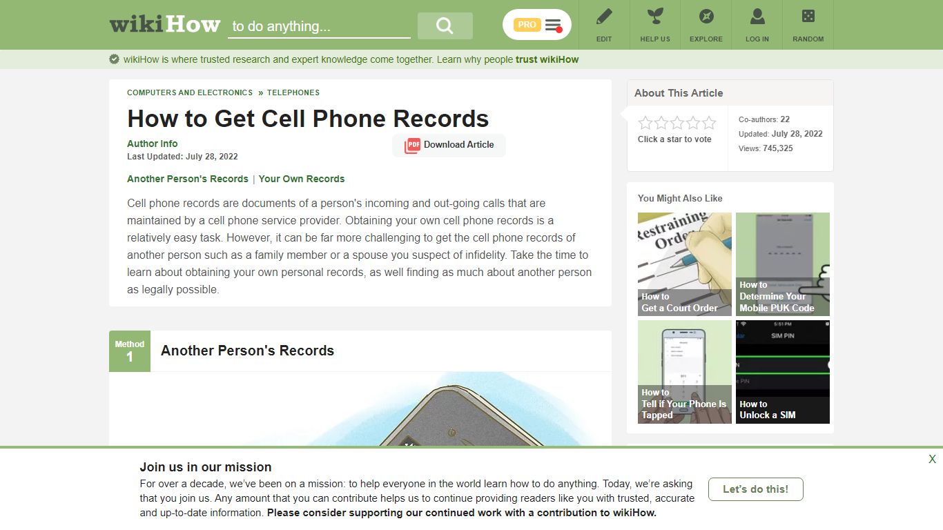 How to Get Cell Phone Records: 9 Steps (with Pictures) - wikiHow